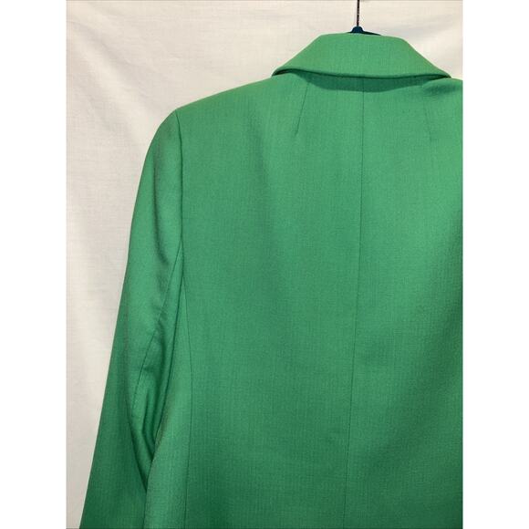J Crew Willa Blazer Jacket size 2 in Wool Blend Green Career Modern Classic - Picture 14 of 15
